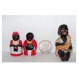 Vintage Mini Black Americana 2" tall Bisque Boy