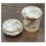 2 Nippon Satsuma jars