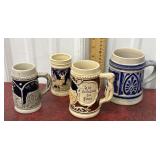 4 German mugs