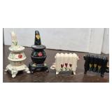 Parlor stoves & radiator heaters salt and peppers