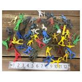 Army men, Indians etc