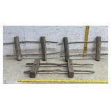3 Pieces of Old Christmas Fence