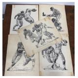 5 Shell oil 1960 Robert Riger football prints