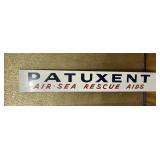 Vintage Patuxent Air Sea Rescue Aids Tin Sign 5ï¿½x