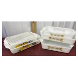 FireKing casserole dishes and covered dish