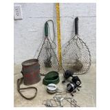 Fishing Nets, Reels, Minnow Bucket & Fishing