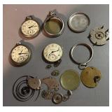 Vintage pocket watches parts pieces New Haven