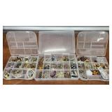 3 Displays Of Costume Jewelry Necklaces Etc