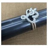 .925 signed monogram ring ï¿½Bï¿½