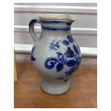 Salt glaze pottery pitcher