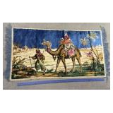 Middle Eastern themed velvet tapestry wall