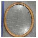 Old wood framed mirror