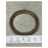 Tested silver decorative plate