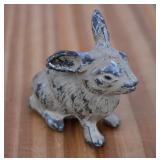 Antique Cold-Cast Rabbit. Made in Germany