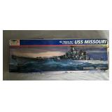 Vintage Revell USS Missouri Navy Battleship Model