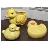 3 Yellow Ducks - Soap Pad Holder, Planter, Soap