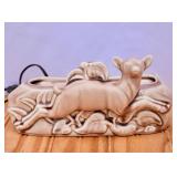 MCM Ceramic TV Lamp-Planter