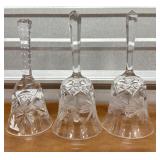 3 Crystal bells made in Poland