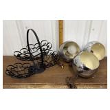 MCM lights, triple tier folding stand