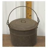 Metal bucket w/ lid
