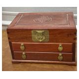 Jewelry box 2 drawer lift top