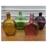 4 Glass Bottles/flask