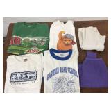 4 vintage tee shirts and 2 prs long John pants
