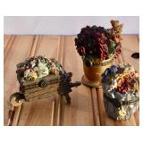 Lot of Boyds Bears Resin Trinket Boxes (1 with