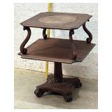 Mahogany 2 Tier Stand - needs tightening 24/30