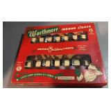 Vintage Worthmore indoor Christmas lights in