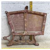 Superior Grain Drill Plaque