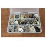 Display of costume jewelry necklaces etc