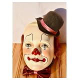 Dyan Nelson Ceramic Jester-Clown Wall Mask.