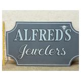 Alfredï¿½s Jewelers Sign (wood) 60/36