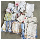 Vintage linens - napkins, hankies, table coverings
