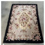 Antique hook rug approx. 67x44