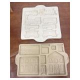 2 pampered Chef stoneware molds
