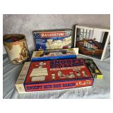 Vintage Games & Wood Blocks