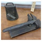 Cow bell and nut cracker