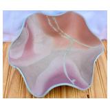 Signed Pottery Lotus Bowl