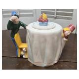 Roy Simpson Teapot "Couple Playing Hide and Seek"