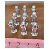 9 Aluminum Small Salt Shakers