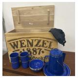 Wenzel Cookware Crate - percolator, plates,