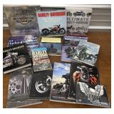 Harley-Davidson books and parts catalogs