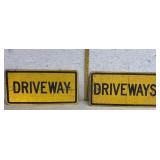 2 Iron Driveway Signs 24/12