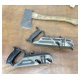 Stanley tools - hatchet  & planes