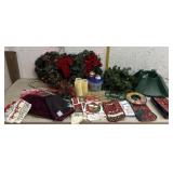 Christmas Items - Wreaths, tree stand, etc...
