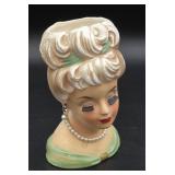 Pretty lady Head vase planter - notice photos for