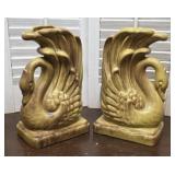 Pair of Gonder Pottery Swan vases - Large MCM
