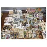 Postcards misc. - some embossed